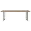 Muuto 70/70 Outdoor table, 225 x 90 cm, Sapele Mahogany - grey