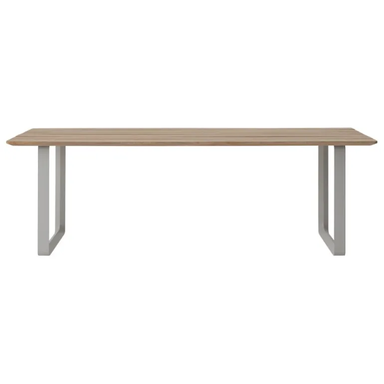 Muuto 70/70 Outdoor table, 225 x 90 cm, Sapele Mahogany - grey