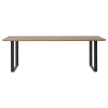 Muuto 70/70 Outdoor table, 225 x 90 cm, Sapele Mahogany - anthr. black