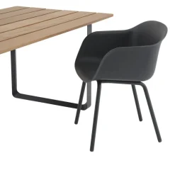 Muuto 70/70 Outdoor table, 225 x 90 cm, Sapele Mahogany - anthr. black