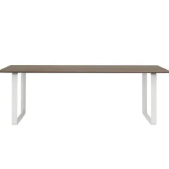 Muuto 70/70 table, 225 x 90 cm, solid smoked oak - white