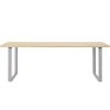 Muuto 70/70 table, 225 x 90 cm, solid oak - grey