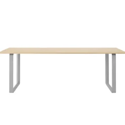 Muuto 70/70 table, 225 x 90 cm, solid oak - grey
