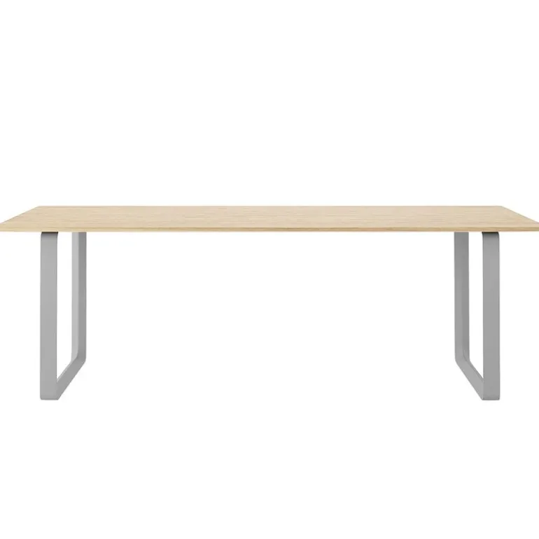 Muuto 70/70 table, 225 x 90 cm, solid oak - grey