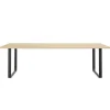 Muuto 70/70 table, 255 x 108 cm, solid oak - black