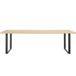 Muuto 70/70 table, 255 x 108 cm, solid oak - black
