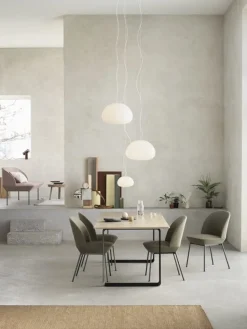 Muuto 70/70 table, 255 x 108 cm, solid oak - black