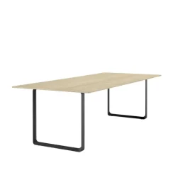 Muuto 70/70 table, 255 x 108 cm, solid oak - black