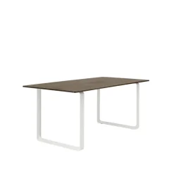 Muuto 70/70 table, 170 x 85 cm, solid smoked oak - white