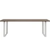 Muuto 70/70 table, 225 x 90 cm, solid smoked oak - grey