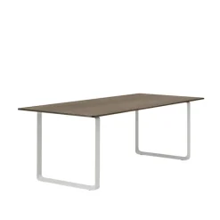Muuto 70/70 table, 225 x 90 cm, solid smoked oak - grey