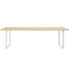 Muuto 70/70 table, 255 x 108 cm, solid oak - white