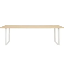Muuto 70/70 table, 255 x 108 cm, solid oak - white