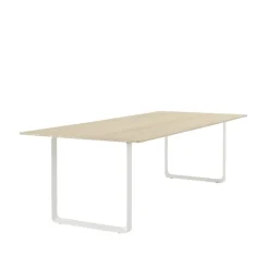 Muuto 70/70 table, 255 x 108 cm, solid oak - white