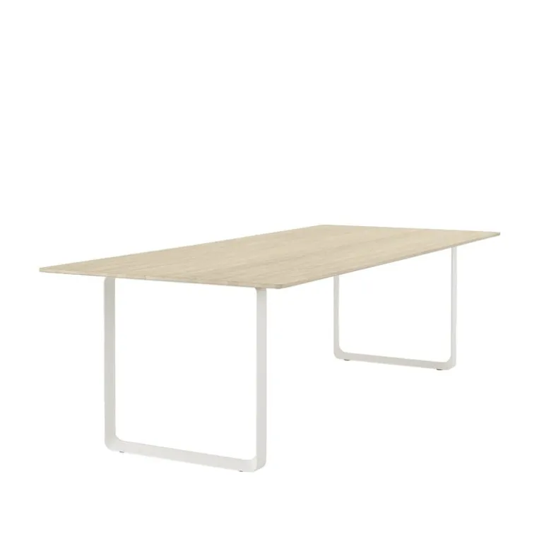 Muuto 70/70 table, 255 x 108 cm, solid oak - white