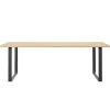 Muuto 70/70 table, 225 x 90 cm, solid oak - black