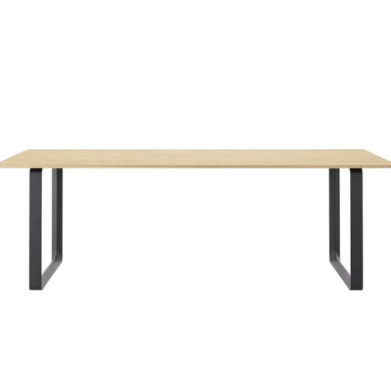Muuto 70/70 table, 225 x 90 cm, solid oak - black