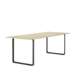 Muuto 70/70 table, 225 x 90 cm, solid oak - black