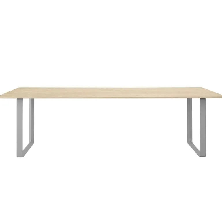 Muuto 70/70 table, 255 x 108 cm, solid oak - grey