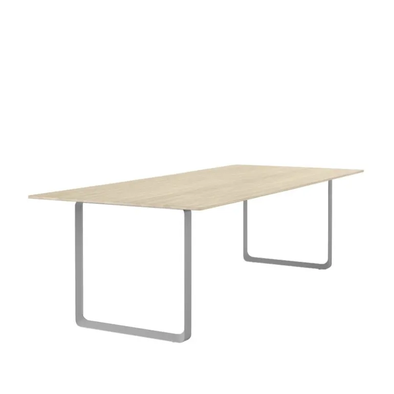 Muuto 70/70 table, 255 x 108 cm, solid oak - grey