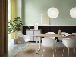 Muuto 70/70 table, 225 x 90 cm, solid oak - white