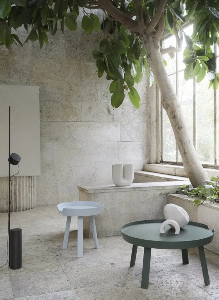 Muuto Around coffee table, small, light blue