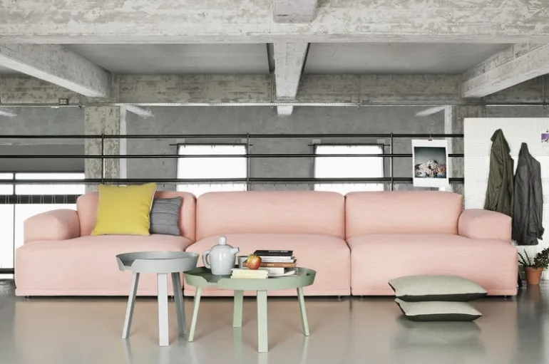 Muuto Around coffee table, large, dusty green