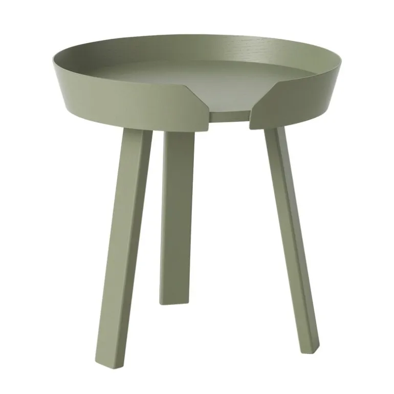Muuto Around coffee table, small, dusty green