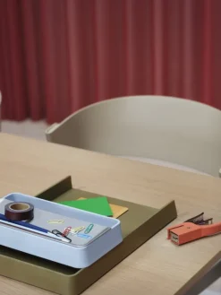 Muuto Arrange Desktop Series configuration 2, l. blue-grey-brown green