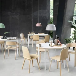 Muuto Base table 190 x 85 cm, laminate with plywood edges, white