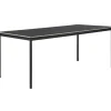 Muuto Base table 190 x 85 cm, linoleum with plywood edges, black