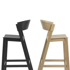 Muuto Cover bar stool, 75 cm, oak