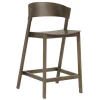 Muuto Cover counter stool, 65 cm, stained dark  brown