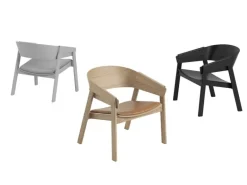 Muuto Cover lounge chair, black - black leather