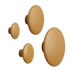 Muuto Dots Wood coat hook, burnt orange