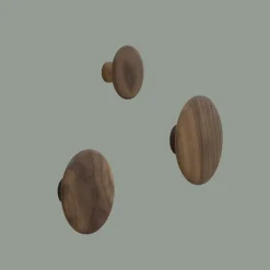 Muuto Dots Wood coat hook, walnut