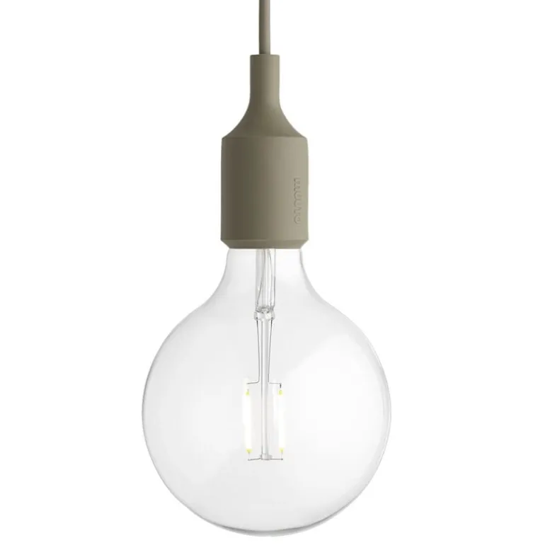 Muuto E27 LED pendant, olive
