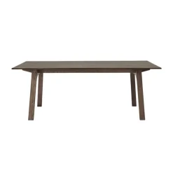 Muuto Earnest extendable table, 205 x 100 cm, dark oiled oak