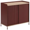 Muuto Enfold sideboard, 100 cm, high, oak - deep red
