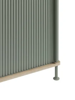 Muuto Enfold sideboard, 124 cm, low, oak - dusty green