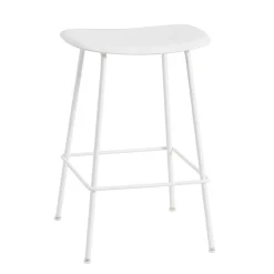 Muuto Fiber counter stool, 65 cm, tube base, white