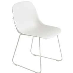 Muuto Fiber side chair, sled base, white
