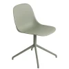 Muuto Fiber side chair, swivel base, dusty green