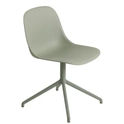 Muuto Fiber side chair, swivel base, dusty green