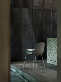 Muuto Fiber side chair, tube base, black