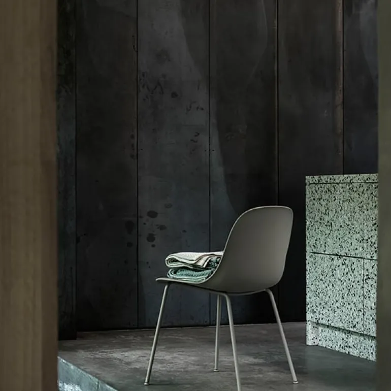 Muuto Fiber side chair, tube base, white