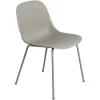 Muuto Fiber side chair, tube base, grey