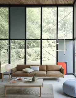 Muuto Fine suspension lamp, 90 cm, deep red