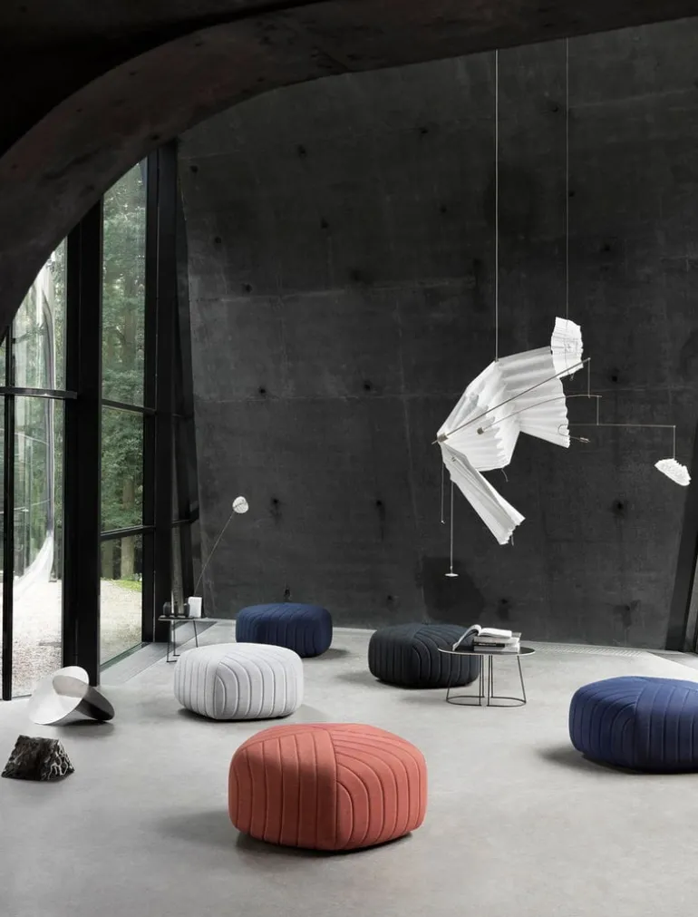 Muuto Five pouf, tangerine