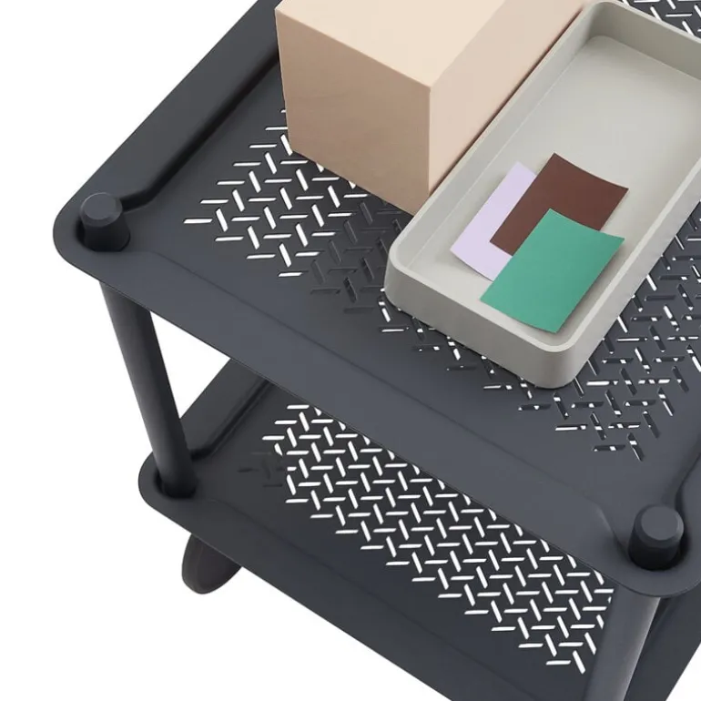 Muuto Flow trolley, 2-layer, blue-grey